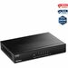 TRENDnet 5-Port Unmanaged 2.5G Switch, 5 x 2.5GBASE-T Ports, 25Gbps Switching Capacity, Backwards Compatible with 10-100-1000Mbps Devices, Fanless, Wall Mountable, Black, TEG-S350 - 5 Ports - 2 Layer Supported - Twisted Pair - Wall Mountable - Lifetime Li