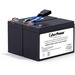 CyberPower RB1270X2E Replacement Battery Cartridge - 2 X 12 V / 7 Ah Sealed Lead-Acid Battery, 18MO Warranty