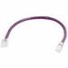 Quiktron Q-Series Patch Cords, CAT5E, Non-Booted, Purple, 10 FT - 10 ft Category 5e Network Cable for Network Device - First End: 1 x RJ-45 Network - Male - Second End: 1 x RJ-45 Network - Male - Patch Cable - Gold Plated Connector - 24 AWG - Purple
