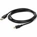 AddOn 6ft USB 2.0 (A) Male to Mini-USB 2.0 (B) Male Black Cable - 6 ft Mini USB/USB Data Transfer Cable - First End: 1 x USB 2.0 Type A - Male - Second End: 1 x Mini USB 2.0 Type B - Male - Black - 1