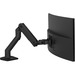 Ergotron Desk Mount for Monitor, Curved Screen Display - Matte Black - 1 Display(s) Supported - 49" Screen Support - 42 lb Load Capacity - 75 x 75, 100 x 100, 200 x 100, 200 x 200 VESA Standard