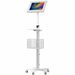 CTA Digital Medical Mobile Floor Stand with Large Paragon Enclosure - Up to 12.9" Screen Support - 61" Height x 14.5" Width x 13" Depth - Floor - Steel
