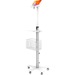 CTA Digital Medical Mobile Floor Stand with Small Paragon Enclosure - Up to 8" Screen Support - 61" Height x 14.5" Width x 13" Depth - Floor - Steel