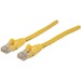 Intellinet Network Patch Cable, Cat6, 0.5m, Yellow, CCA, U/UTP, PVC, RJ45, Gold Plated Contacts, Snagless, Booted, Lifetime Warranty, Polybag - 1.64 ft Category 6 Network Cable for Switch, Modem, Router, Patch Panel, Wall Outlet, Network Device - First En