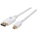 Manhattan Mini DisplayPort Monitor Cable - 9.84 ft DisplayPort/Mini DisplayPort A/V Cable for Audio/Video Device, Monitor, Desktop Computer, Notebook - First End: 1 x 20-pin Mini DisplayPort 1.2 Digital Audio/Video - Male - Second End: 1 x 20-pin DisplayP