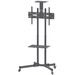 Manhattan TV & Monitor Mount, Trolley Stand, 1 screen, Screen Sizes: 37-65" , Black, VESA 200x200 to 600x400mm, Max 40kg, LFD, Lifetime Warranty - Up to 70" Screen Support - 143.30 lb Load Capacity - Black