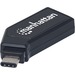 Manhattan USB-C Mini Multi-Card Reader/Writer - 24-in-1 - SD, SDHC, SDXC, microSD, microSDHC, microSDXC, MultiMediaCard (MMC), High Speed MultiMediaCard (HS-MMC), Reduced Size MultiMediaCard (MMC), MMCmobile, microSD (TransFlash) - USB 2.0 Type CExternal 