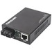 Intellinet Gigabit PoE+ Media Converter, 1000Base-T RJ45 Port to 1000Base-LX (SC) Single-Mode, 20 km (12.4 mi.), PoE+ Injector (With 2 Pin Euro Power Adapter) - 1 x Network (RJ-45) - 1 x SC Ports - DuplexSC Port - Single-mode - Gigabit Ethernet - 1000Base
