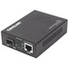 Intellinet Gigabit PoE+ Media Converter, 1 x 1000Base-T RJ45 Port to 1 x SFP Port, PoE+ Injector (With 2 Pin Euro Power Adapter) - 1 x Network (RJ-45) - Gigabit Ethernet - 10/100/1000Base-T, 1000Base-X - 1 x Expansion Slots - SFP (mini-GBIC) - 1 x SFP Slo