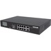 Intellinet 8-Port Gigabit Ethernet PoE+ Switch with 2 RJ45 Gigabit Uplink Ports and LCD Screen, LCD Display, IEEE 802.3at/af Power over Ethernet (PoE+/PoE) Compliant, 130 W, Endspan, 19" Rackmount (With C14 2 Pin Euro Power Cord), Box - 8 Ports - Gigabit 