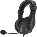Ergoguys Black Lightweight Headset with Adjustable Mic - Mini-phone (3.5mm) - Wired - 9 Ohm - 10 Hz - 20 kHz - Over-the-head - Ear-cup - 3.94 ft Cable - Omni-directional Microphone - Black