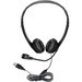 Hamilton Buhl Personal-Size USB Multimedia Headset with Steel-Reinforced Gooseneck Mic - Stereo - USB - Wired - 32 Ohm - 50 Hz - 20 kHz - On-ear - Binaural - Ear-cup - 5 ft Cable - Omni-directional Microphone - Black