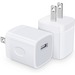 4XEM Wall Charger for Apple iPhone/iPod/iPad Mini, USB AC Power Adapter 100 PACK - 100 Pack - 5 W - 120 V AC, 230 V AC Input - White