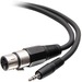 C2G 3ft 3-Pin XLR to TRS 1/8" 3.5mm AUX Audio Cable - M/F - 3 ft Mini-phone/XLR Audio Cable for Audio Device, Tablet, Notebook, Recorder, Amplifier, Speaker, Microphone, Console - First End: 1 x Mini-phone Stereo Audio - Male - Second End: 1 x 3-pin XLR S