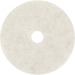 Niagara 3300N Floor Pads - 5/Carton - Round x 27" Diameter x 1" Thickness - Burnishing, Polishing, Buffing - 1500 rpm to 3000 rpm Speed Supported - Scuff Mark Remover, Clog Resistant - Polyester Fiber, Resin - White