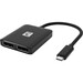 Comprehensive VersaHub USB-C to Dual DP MST 4K60 Portable Hub - 1 Pack - 1 x Type C USB Male - 2 x DisplayPort DisplayPort 1.4 Digital Audio/Video Female - 7680 x 4320 Supported - Black