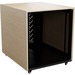 Avteq Mobile Rack Cabinet - 12U Rack Height Enclosed Cabinet - Tempered Glass - TAA Compliant