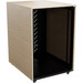 Avteq Mobile Rack Cabinet - 16U Rack Height Enclosed Cabinet - Tempered Glass - TAA Compliant