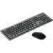 SKILCRAFT Wireless Keyboard & Mouse Combo - USB Wireless RF - Black - USB Wireless RF Mouse - Black - Symmetrical - AAA, AA - Compatible with PC - 1 Pack