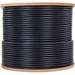 4XEM Cat6A Bulk Cable (Black) - 1000 ft Category 6a Network Cable for Network Device, Home Theater System, Desktop Computer - Bare Wire - Bare Wire - 10 Gbit/s - CM - 23 AWG - Black