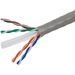 4XEM 1000 ft Roll Grey Cat6 Stranded CM-Rated For In-Wall Use - 1000 ft Category 6 Network Cable for Network Device, Home Theater System, Desktop Computer, Patch Panel - First End: Bare Wire - Second End: Bare Wire - CM, CMR - 24 AWG - Gray