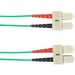 Black Box Colored Fiber OS2 9/125 Singlemode Fiber Optic Patch Cable - OFNP Plenum - 9.84 ft Fiber Optic Network Cable for Network Device - First End: 2 x SC Network - Male - Second End: 2 x SC Network - Male - 10 Gbit/s - Patch Cable - OFNP, Plenum, CMP 