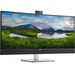 Dell C3422WE 34.1" WQHD Curved Screen Edge WLED LCD Monitor - 21:9 - Platinum Silver - 34" Class - In-plane Switching (IPS) Technology - 3440 x 1440 - 1.07 Billion Colors - 300 Nit - 5 ms - HDMI - DisplayPort - USB Hub, KVM Switch