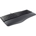 CHERRY ERGO KC 4500 Keyboard - Full Size - Black - Padded Nonremoveable Palm Rest