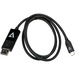 V7 USB-C Male to DisplayPort 1.2 Male 21.6 Gbps 4K UHD - 6.56 ft DisplayPort/USB-C A/V Cable for Audio/Video Device, Desktop Computer, Notebook, Tablet, Mobile Device - First End: USB Type C - Second End: DisplayPort Digital Audio/Video - 21.6 Gbit/s - Su
