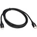V7 USB-C Male to Lightning Male Cable USB 2.0 480 Mbps 3A 1m/3.3ft Black - 3.28 ft Lightning/USB-C Data Transfer Cable for iPod, iPhone, iPad - First End: 1 x USB Type C - Male - Second End: 1 x Lightning - Male - 480 Mbit/s - MFI - Shielding - 30 AWG - B