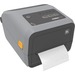 Zebra ZD421c Desktop Thermal Transfer Printer - Monochrome - Label/Receipt Print - USB - Yes - Bluetooth - Near Field Communication (NFC) - US - Real Time Clock - 4.09" Print Width - 5.98 in/s Mono - 203 dpi - 4.65" Label Width - 39.02" Label Length - ZPL