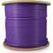 AddOn Cat.6a STP Patch Network Cable - 1000 ft Category 6a Network Cable for Network Device - First End: Bare Wire - Second End: Bare Wire - 10 Gbit/s - Patch Cable - Shielding - OFNP, Plenum - Purple - 1