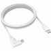 Charging Cable USB-C to USB C 90-Degree 2.0 Charge - 6ft - White - 6 ft USB-C Data Transfer Cable for Tablet, Smartphone - First End: 1 x Type C Male USB - Second End: 1 x Type C Male USB - White