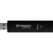 Kingston IronKey D300S Envrypted USB Flash Drive - 64 GB - USB 3.1 (Gen 1) Type A - 250 MB/s Read Speed - 85 MB/s Write Speed - Black - 256-bit AES - TAA Compliant