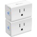 TP-Link Kasa Smart EP10P2 - Kasa Smart Plug Ultra Mini 15A - 2-Pack - Smart Home Wi-Fi Outlet Works with Alexa, Google Home & IFTTT, No Hub Required, UL Certified, 2.4G WiFi Only, White