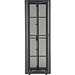 Panduit FlexFusion Cabinet - For Patch Panel, LAN Switch, Server, PDU - 42U Rack Height x 19" Rack Width - Floor Standing - Black - Steel - 2504.45 lb Dynamic/Rolling Weight Capacity - 3507.55 lb Static/Stationary Weight Capacity