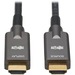 Eaton Tripp Lite Series High-Speed Armored HDMI Fiber Active Optical Cable (AOC) - 4K @ 60 Hz, HDR, 4:4:4, M/M, Black, 20 m (65 ft.) - 65.62 ft Fiber Optic A/V Cable for Audio/Video Device, Notebook, Tablet, Blu-ray Player, Gaming Console, Security Camera