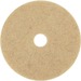 3M Natural Blend Tan Pad 3500 - 5/Carton - Round x 27" Diameter x 1" Thickness - Floor, Burnishing - Hard, Linoleum, Sheet Vinyl, Vinyl Composition Tile (VCT), Marble, Terrazzo, Concrete Floor - 1500 rpm to 3000 rpm Speed Supported - Scratch Remover, Wash