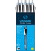 Schneider Slider Rave XB Ballpoint Pen - Extra Broad Pen Point - 1.4 mm Pen Point Size - Retractable - Black - Black Rubberized, Light Blue Barrel - Stainless Steel Tip - 5 / Pack