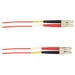 Black Box Colored Fiber OS2 9/125 Singlemode Fiber Optic Patch Cable - OFNR PVC - 9.84 ft Fiber Optic Network Cable for Network Device - First End: 2 x LC Network - Male - Second End: 2 x LC Network - Male - 10 Gbit/s - Patch Cable - OFNR, Riser, CMR - 9/