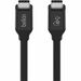 Belkin USB4 Cable, 100W + 40Gbps - 2.62 ft USB4 Data Transfer Cable for iPad, iPad Pro, MacBook Pro, MacBook Air, iPad mini, iPad Air, iPhone - First End: 1 x USB4 Type C - Male - Second End: 1 x USB4 Type C - Male - 40 Gbit/s