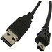 Elmo Replacement USB Cable - USB/USB Mini-B Data Transfer Cable for Document Camera, Camera - First End: 1 x 4-pin USB Type A - Male - Second End: 1 x Mini USB Type B - Male - Black - 1