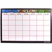 MotherWord Dry-Erase Calendar Undated 17" x 11" Bilingual - 12 Month - January 2024 - December 2024 - Desk Pad - 11" Width - Dry Erase Surface, Bilingual - 1 Each