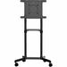 StarTech.com Mobile TV Cart, Portable Rolling TV Stand, 37-70 inch VESA Display Mount (154lb/70kg), Shelf & Storage, Rotate/Tilt Display - Heavy-duty mobile TV cart on wheels for 37-70 inch VESA mount display (154lb) - Tilt 0/+5; +/-90 rotate (portrait/la