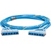 Panduit QuickNet Cat.6a UTP Trunk Network Cable - 23 ft Category 6a Network Cable for Network Device - First End: RJ-45 - Male - Second End: RJ-45 - Male - Trunk Cable - Riser - Blue