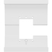 Avteq Wall Mount for Navigator, Video Conferencing Touch Controller, Video Conferencing System - White - TAA Compliant