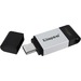 Kingston DataTraveler 80 32GB USB 3.2 (Gen 1) Type C Flash Drive - 32 GB - USB 3.2 (Gen 1) Type C - 200 MB/s Read Speed - 5 Year Warranty