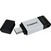Kingston DataTraveler 80 256GB USB 3.2 (Gen 1) Type C Flash Drive - 256 GB - USB 3.2 (Gen 1) Type C - 200 MB/s Read Speed - 60 MB/s Write Speed - 5 Year Warranty
