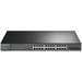 TP-Link JetStream 28-Port Gigabit L2 Managed Switch with 24-Port PoE+ - 24 Ports - Manageable - 2 Layer Supported - Modular - 4 SFP Slots - 34.40 W Power Consumption - 384 W PoE Budget - Optical Fiber, Twisted Pair - PoE Ports - Rack-mountable, Desktop - 5 Year Limited Warranty