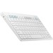 Samsung Smart Keyboard Trio 500, White - Wireless Connectivity - Bluetooth - Smartphone, Tablet - AAA Battery Size Supported - White